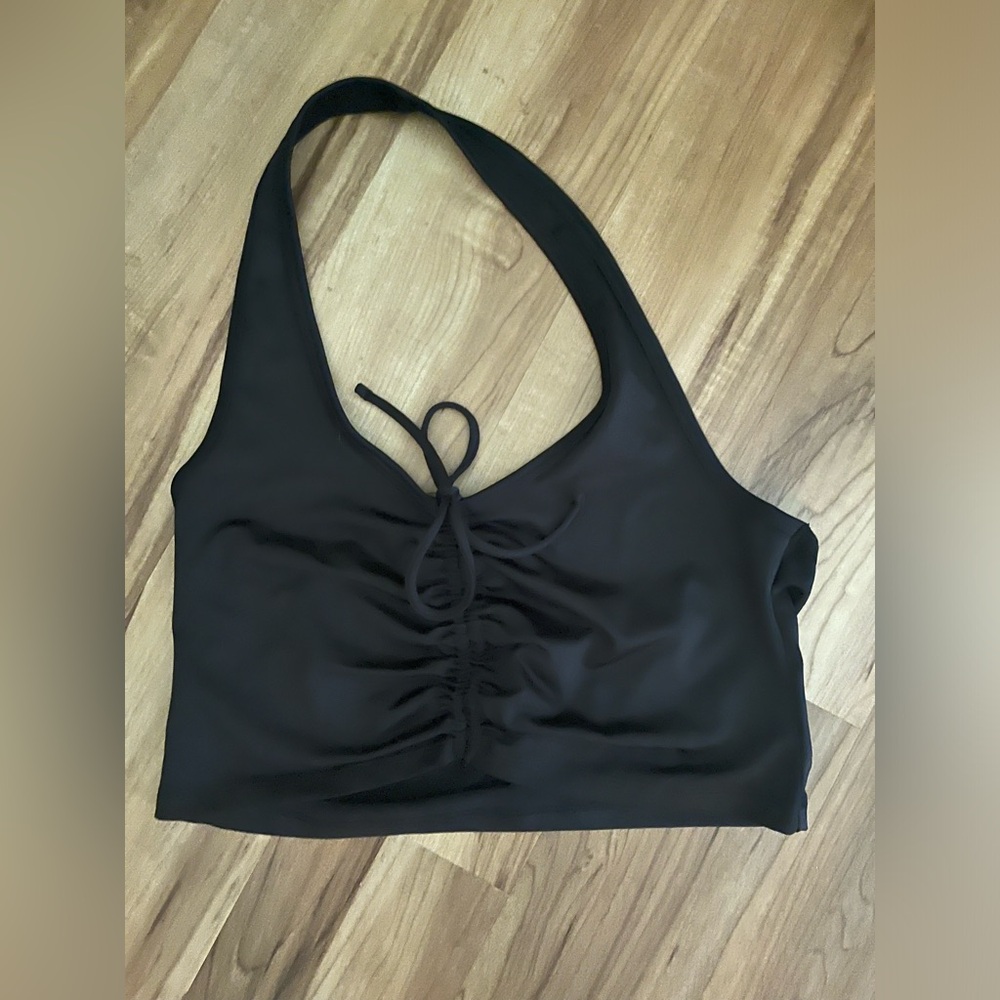 Black top halterneck